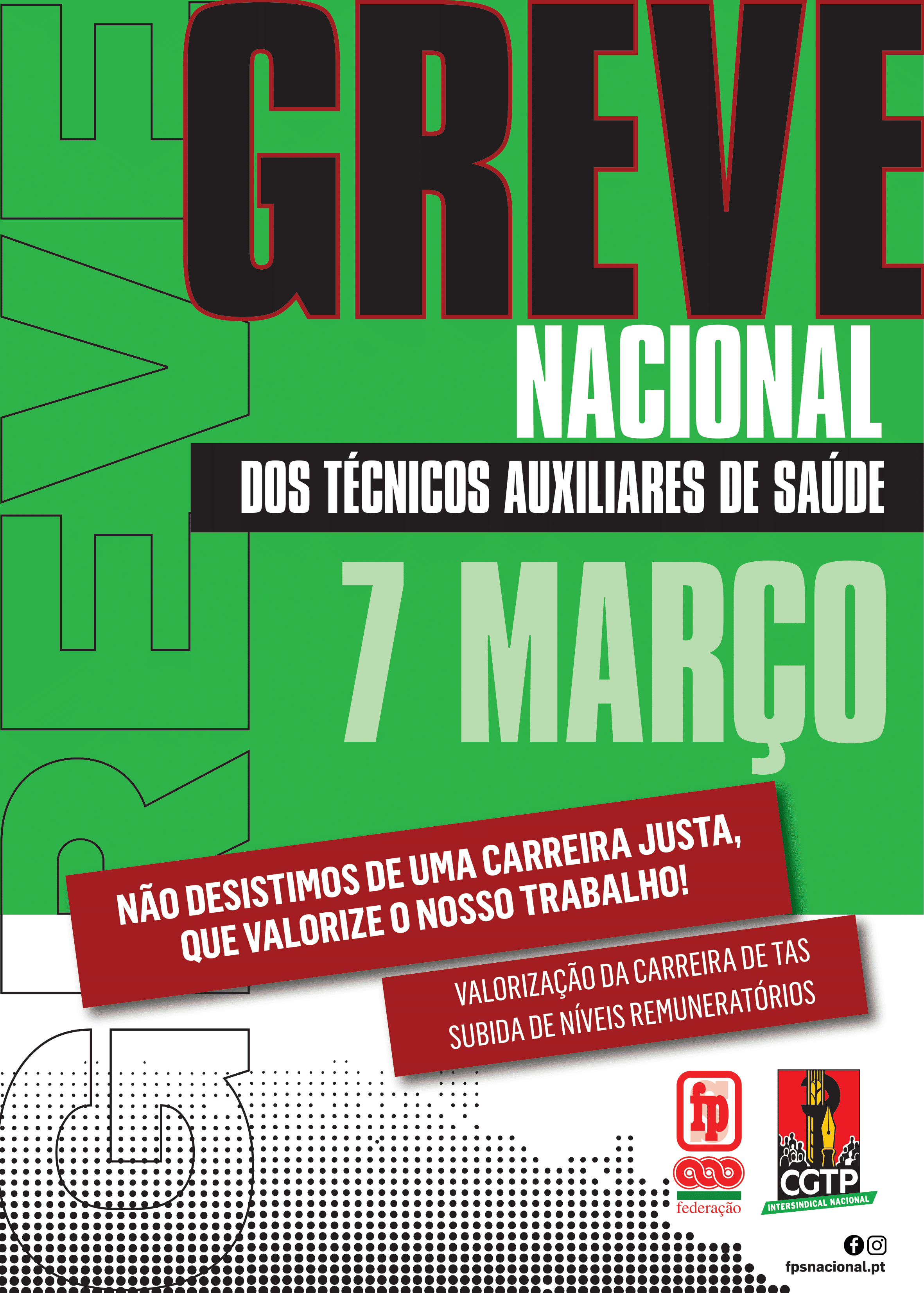 Greve Nacional dos Técnicos Auxiliares de Saúde - 7 de março prosseguimos a luta!