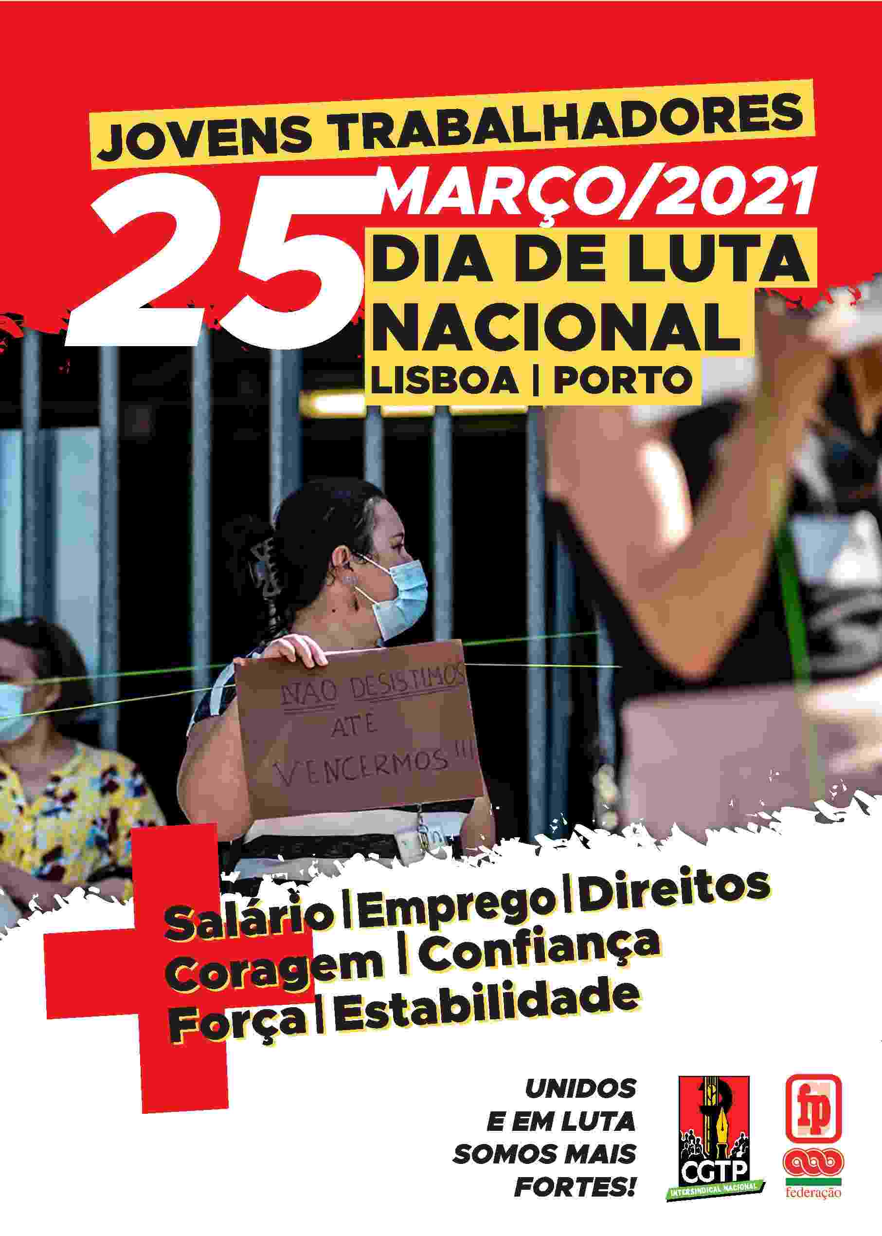 Dia de luta nacional dos jovens trabalhadores