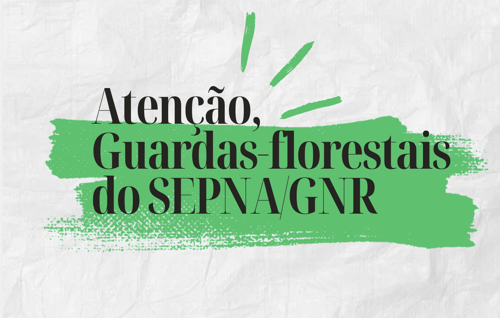 Atenção guardas-florestais SEPNA-GNR: Após muita insistência, finalmente a reunião pedida