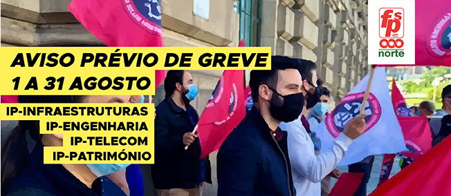 Aviso prévio de greve - 1 a 31 de agosto