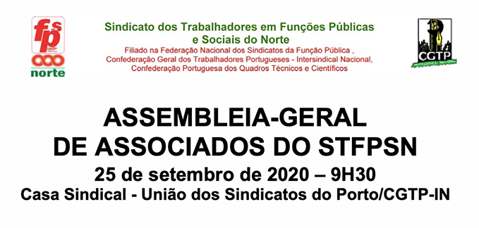 Adiamento da Assembleia-geral de associados do STFPSN